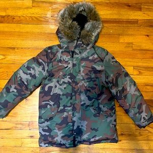 Ralph Lauren polo big boys water resistant camo parka size XL 14-16